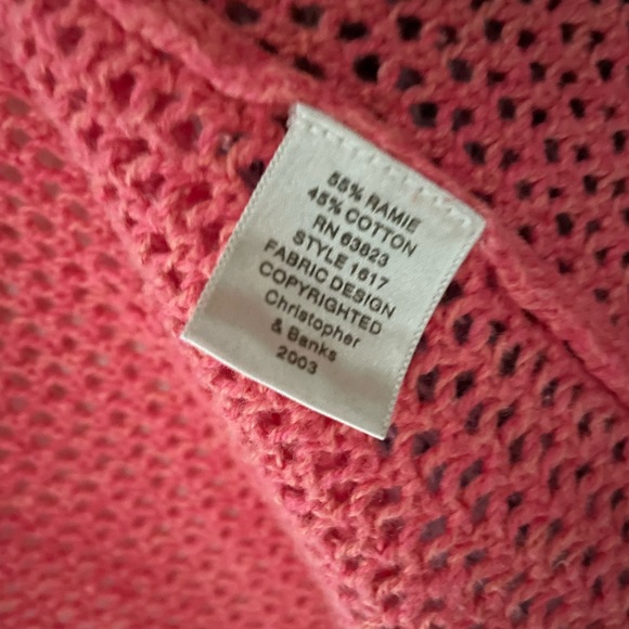 Christopher & Banks. Color block knit sweater 🩷 - Picture 4 of 8